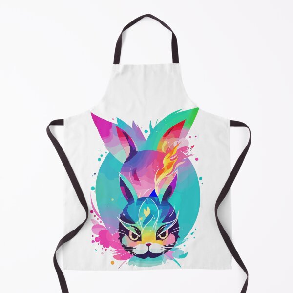Aperçu de l'œuvre Résumé de lapin vibrant créée et vendue par TrickstersTrove.