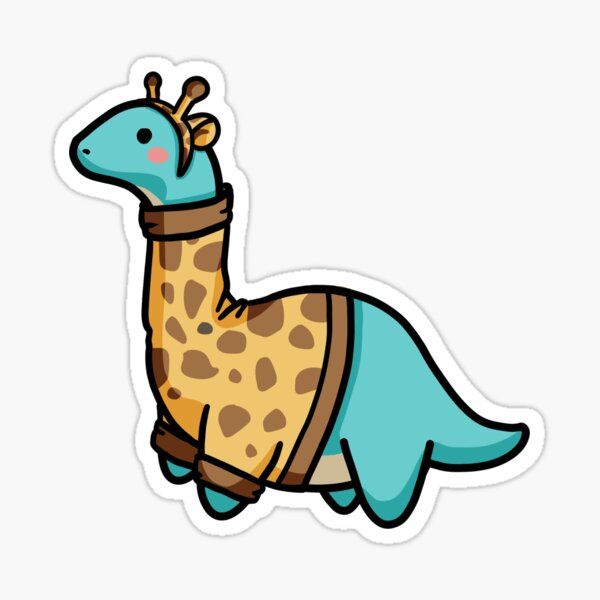 Item preview, Cute Long Neck Dressed As Giraffe, Dinosaurus. designed and sold by hugadino.