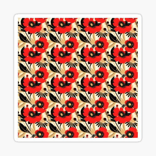 Summer floral pattern Sticker