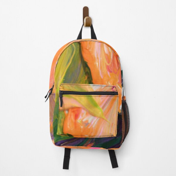 Item preview, Colorful oil paint of different colors on a palette and brushes on white background designed and sold by MTShoppingLine.