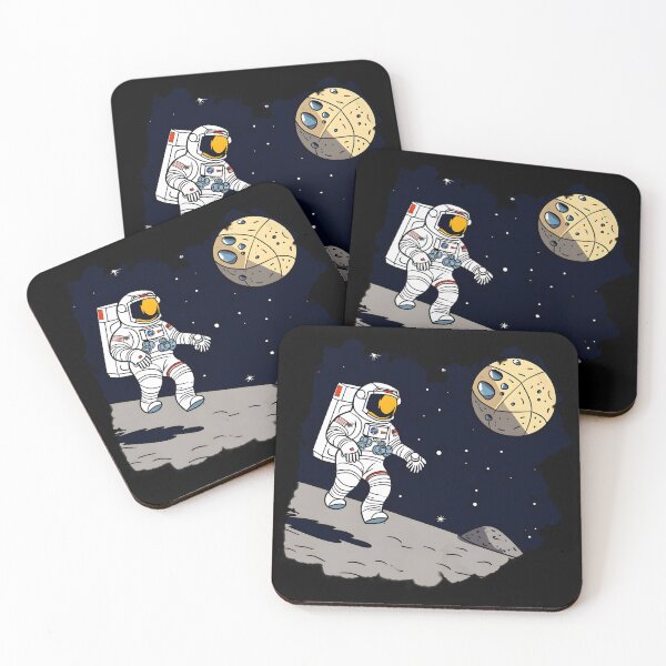 Item preview, Moonwalker: Astronaut on the Moon in Flat Perspective Comic designed and sold by 24hSpaceMadness.