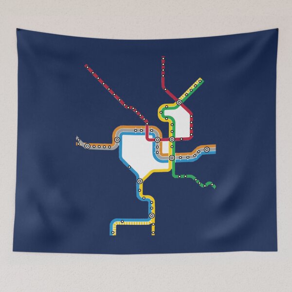 Item preview, Mapa del metro de Washington DC designed and sold by xvxfqqbu92.