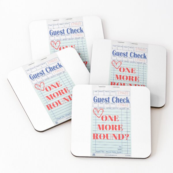 Item preview, One More Round? Guest Check designed and sold by beachgirl08226.