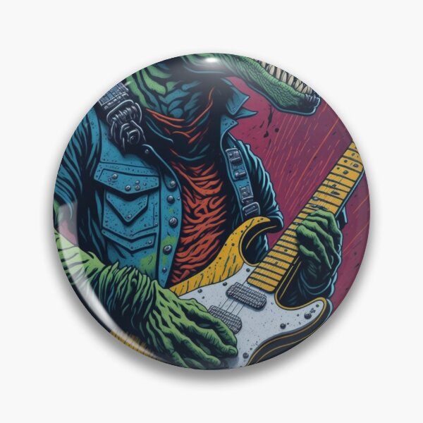 Item preview, Dinosaur playing guitar   designed and sold by mixreality.