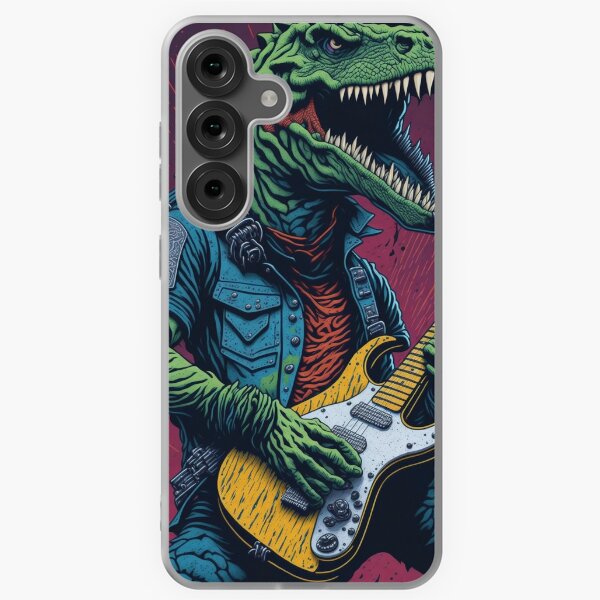 Artikel-Vorschau von Dinosaurier spielt Gitarre, designt und verkauft von mixreality.