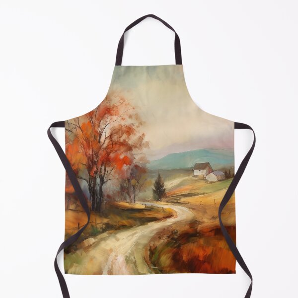 Item preview, Impressionism countryside sunset 3 designed and sold by Red Witch Art.