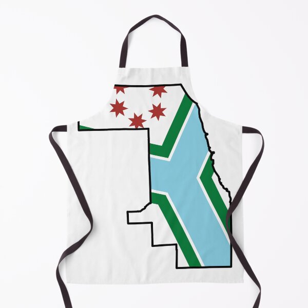Item preview, Cook County Flag Map designed and sold by ElegantLexicon.