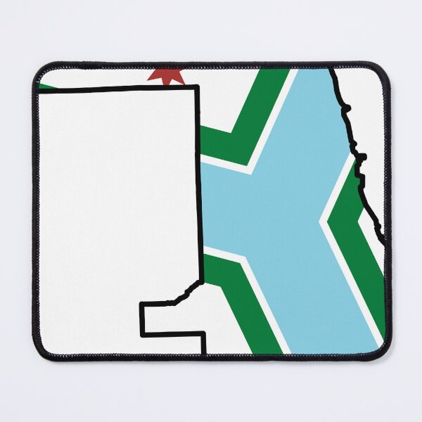 Item preview, Cook County Flag Map designed and sold by ElegantLexicon.