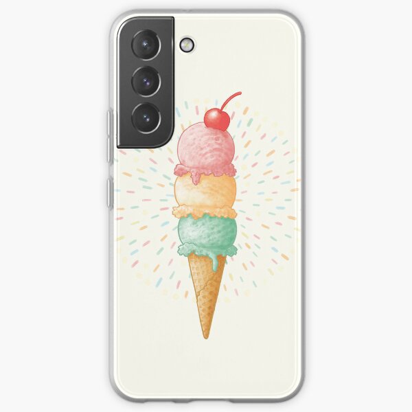  iPhone 7 Plus/8 Plus Ice Scream - Refreshing Sweet Ice Cream  Scoop Gelato Gift Case : טלפונים סלולריים ואביזרים