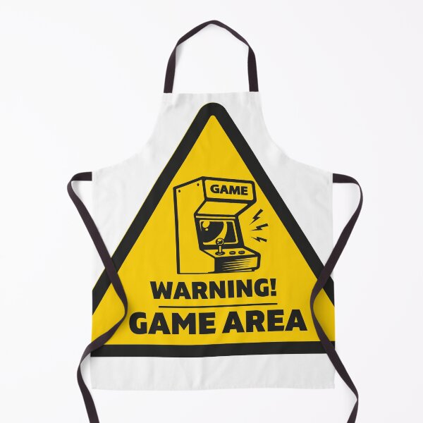 Item preview, GAME AREA Sign - WARNING Style designed and sold by Printyourspirit.