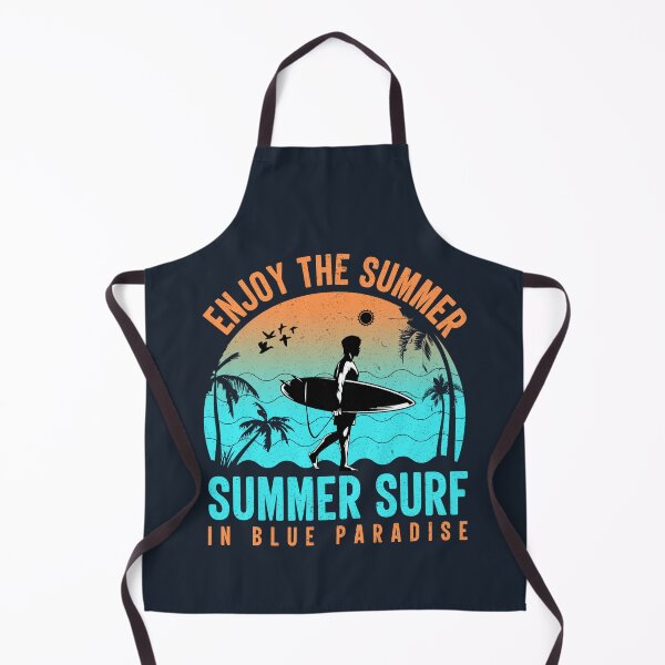 Item preview, Retro Surfer And Surfboard With Sunset And Palm Trees Summer Surfing designed and sold by xenami.