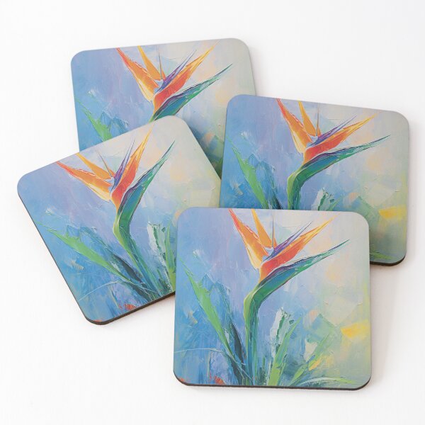 Item preview, Tropical Majesty: Bird of Paradise Against Azure designed and sold by CMFAstudio.