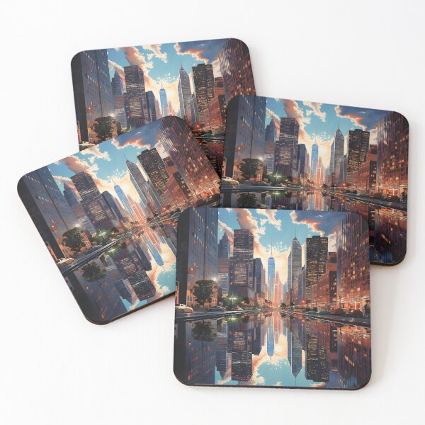 Item preview, Mirrored Cityscapes designed and sold by MystiCanvas.