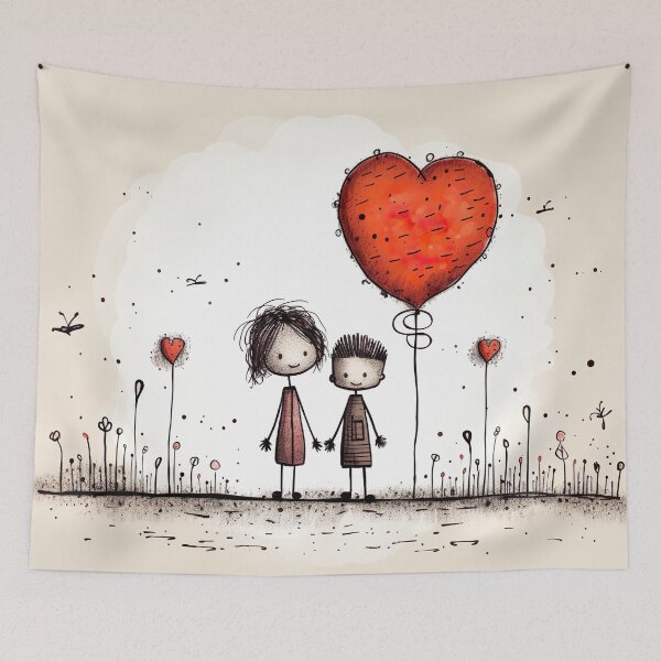 Item preview, Stickfigure love - big sister and baby brother designed and sold by miss-keysmash.