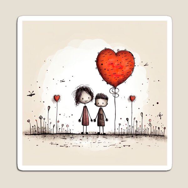 Item preview, Stickfigure love - big sister and baby brother designed and sold by miss-keysmash.