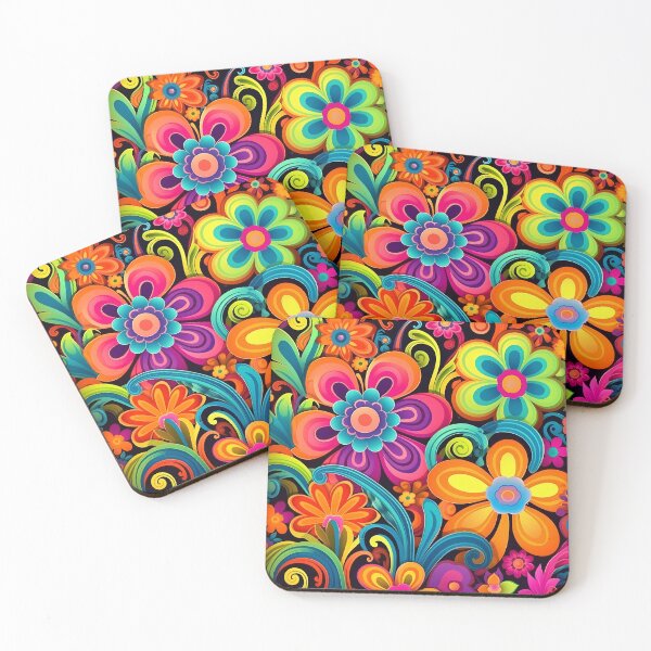 Item preview, Psychedelic Flowers designed and sold by SweetMagicDream.