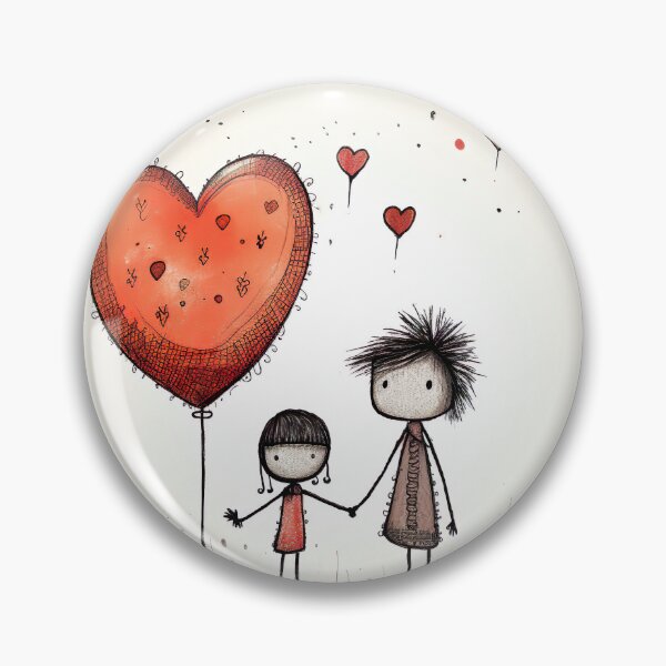 Item preview, Stickfigure love - mom and kid designed and sold by miss-keysmash.