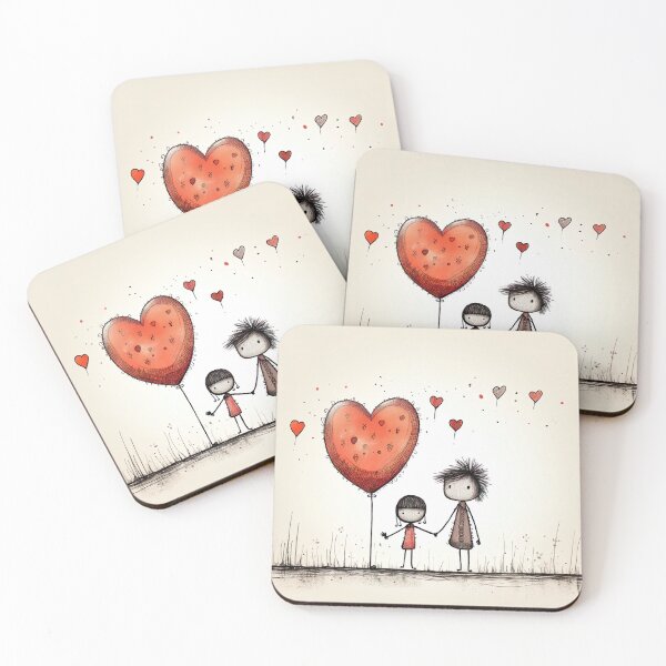 Item preview, Stickfigure love - mom and kid designed and sold by miss-keysmash.