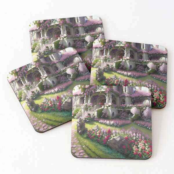 Item preview, A wonderful Flower World Fantasy Garden designed and sold by PixieDustAIArt.