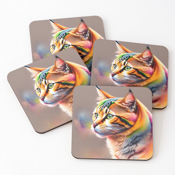 Item preview, Cute Rainbow Cat Watercolour designed and sold by Magical-bear.