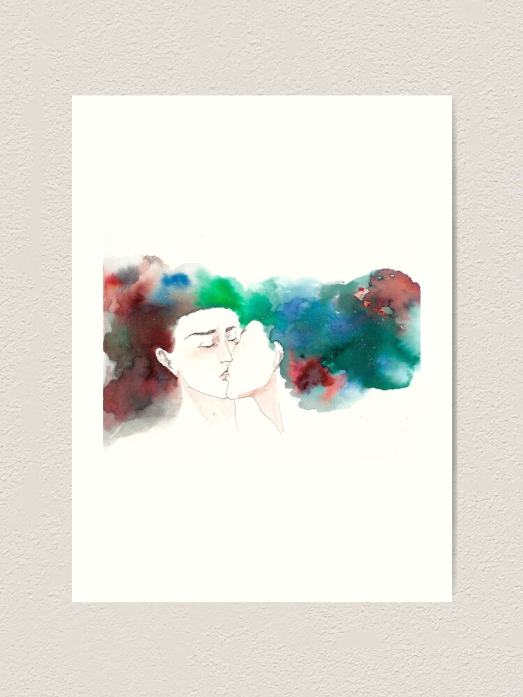 Alternate view of Kiss Art Print