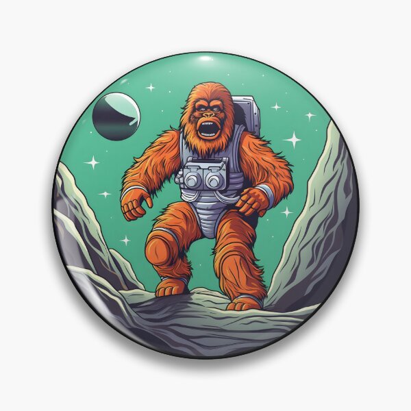 Artikelvorschau, Space Age Sasquatch: Abgerundete Illustration einer gigantischen Felsformation entworfen und verkauft von 24hSpaceMadness.