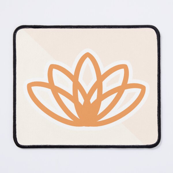 Item preview, Happy Vibes Lotus Flower (Orange) designed and sold by Design Zoomies.