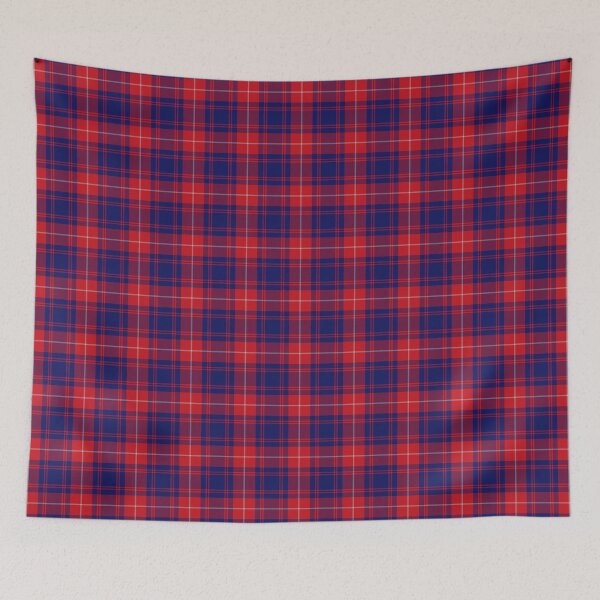 Item preview, Tartan, clan, Moffat tartan red, blue, grey colours. Scottish Plaid pattern. Checkered pattern. designed and sold by iclipart.