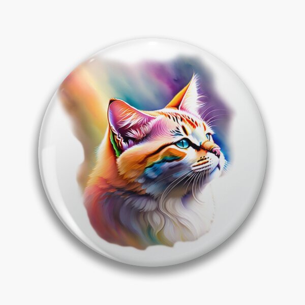 Item preview, Rainbow Cat, Colourful Fur designed and sold by Magical-bear.