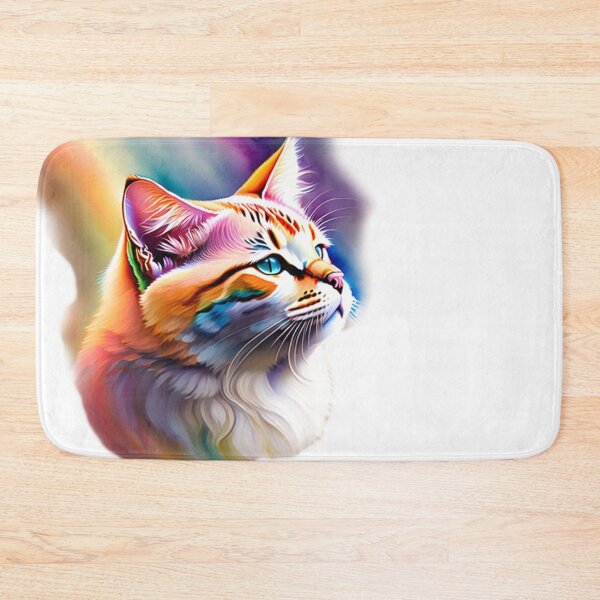 Item preview, Rainbow Cat, Colourful Fur designed and sold by Magical-bear.