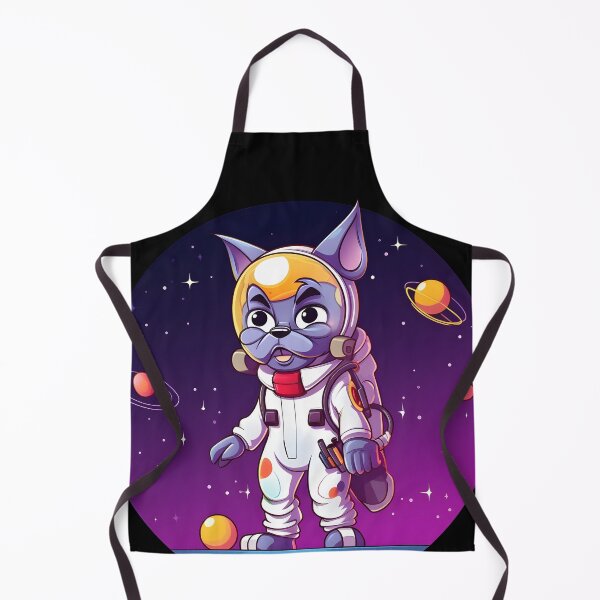 Item preview, Cosmic Feline Explorer: Cartoon Cat Astronaut on a Colorful Space Platform designed and sold by 24hSpaceMadness.