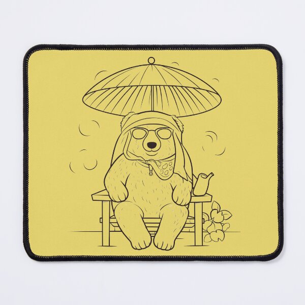 Item preview, A bear with a fan designed and sold by BLOBBOF.