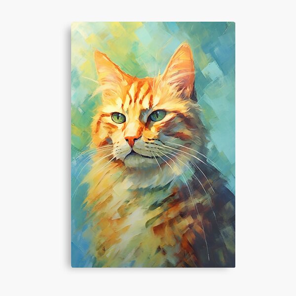 Item preview, Oil painting of a ginger cat designed and sold by ENTERBOX.