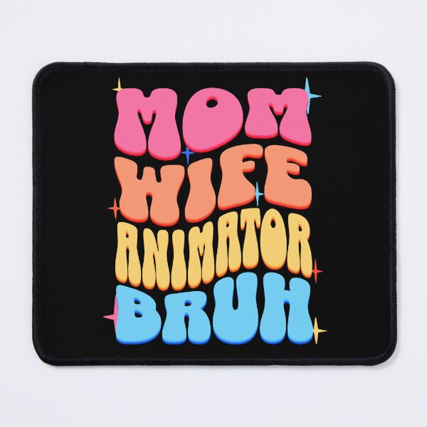 Item preview, Mom Wife Animator Bruh, Retro Colorful Mommy design designed and sold by BYNDART.