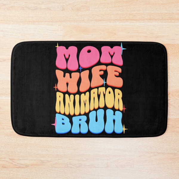 Item preview, Mom Wife Animator Bruh, Retro Colorful Mommy design designed and sold by BYNDART.