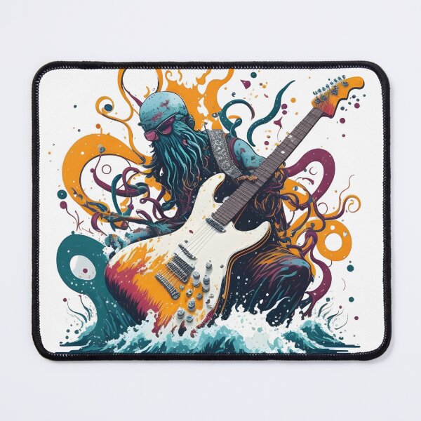Item preview, DPrompt Design, T-Shirt, Funny Animals Shirt, Dad Gifts, Mom Gift, Her Gifts, His Gifts, Graphic Tee, Cute Octopus playing Guitar designed and sold by DPrompt.