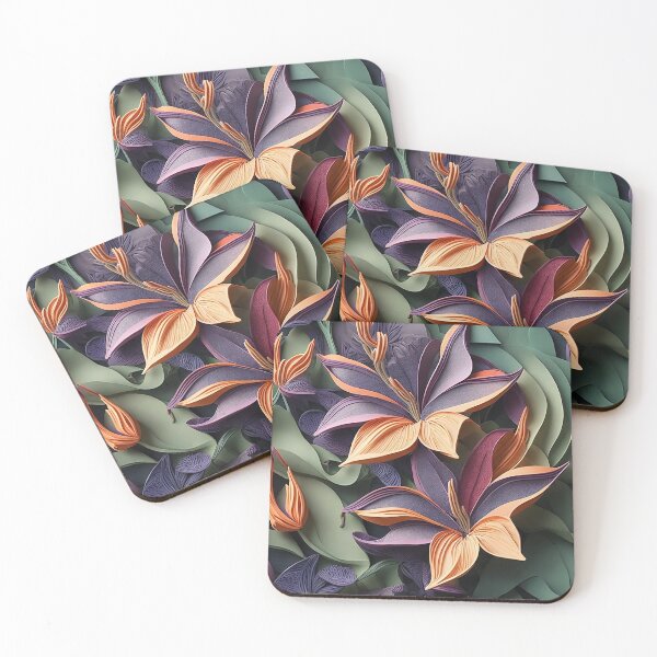 Item preview, Vibrant color flowers pattern designed and sold by GracefulGems.