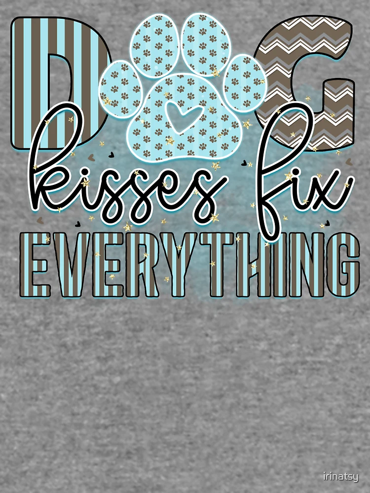 Thumbnail 6 von 6, Leichter Pullover, Dog kisses fix everything designt und verkauft von irinatsy.