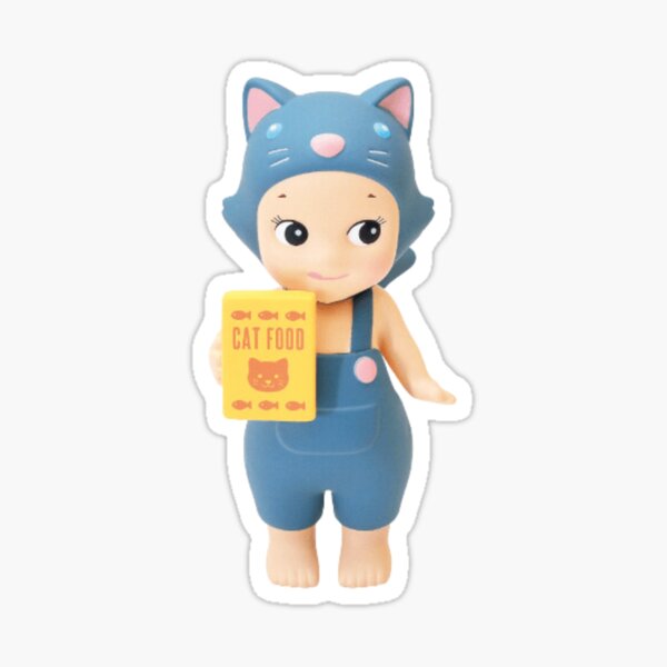 Vista previa del artículo con la obra «gato gris azulado sonny angel», diseñado y vendido por purpletooths.