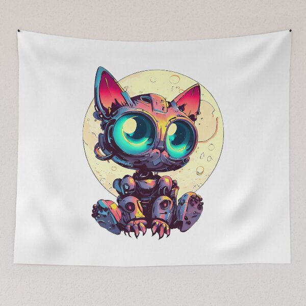 Item preview, Robo-Cat Dreaming Of Space! designed and sold by kukamatsu.