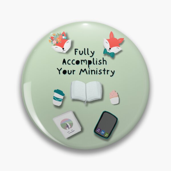 Item preview, Fully Accomplish Your Ministry Illustrated Notebook Magnet Sticker designed and sold by RegalitosParaTi.