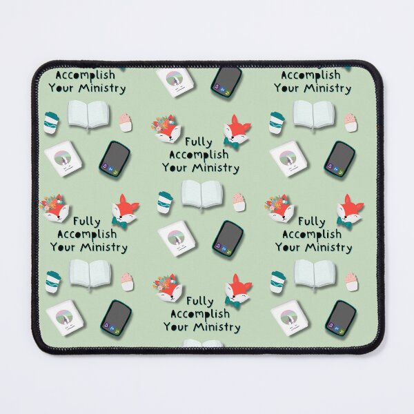 Item preview, Fully Accomplish Your Ministry Illustrated Notebook Magnet Sticker designed and sold by RegalitosParaTi.