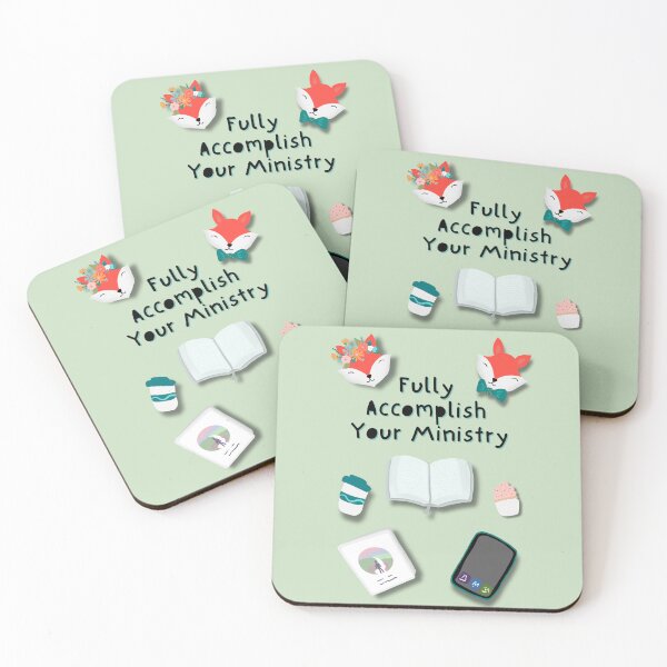 Item preview, Fully Accomplish Your Ministry Illustrated Notebook Magnet Sticker designed and sold by RegalitosParaTi.
