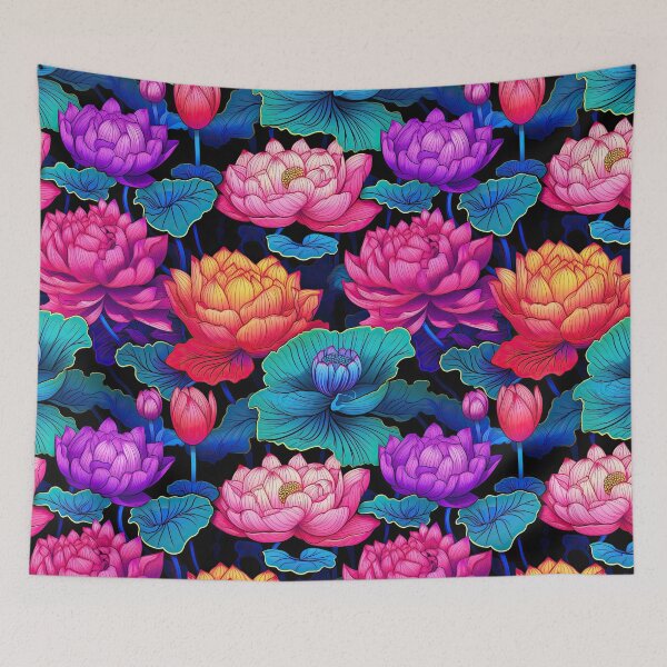 Item preview, Blooming Neon Lotus designed and sold by kirindesign.