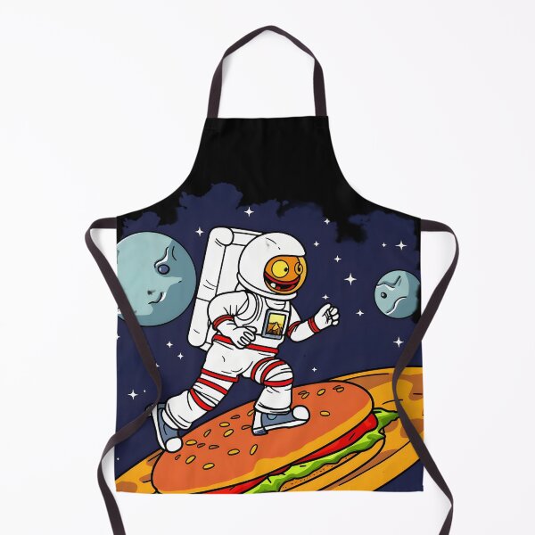 Item preview, Cosmic Slice: Astronaut on Burger in Interstellar Comic Book Art Style designed and sold by 24hSpaceMadness.