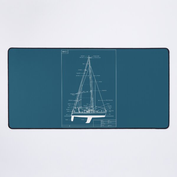 Vista previa del artículo con la obra «Plano de yate de vela», diseñado y vendido por andrewamoore.