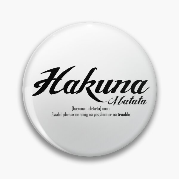 Item preview, Hakuna Matata Meaning Sticker designed and sold by vikyky.