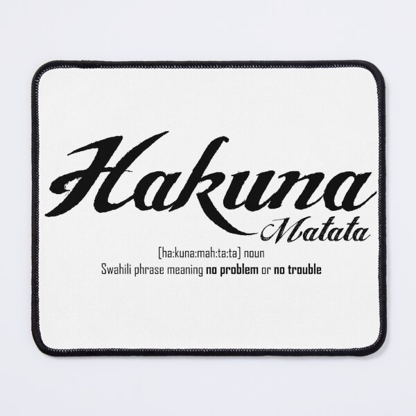 Item preview, Hakuna Matata Meaning Sticker designed and sold by vikyky.