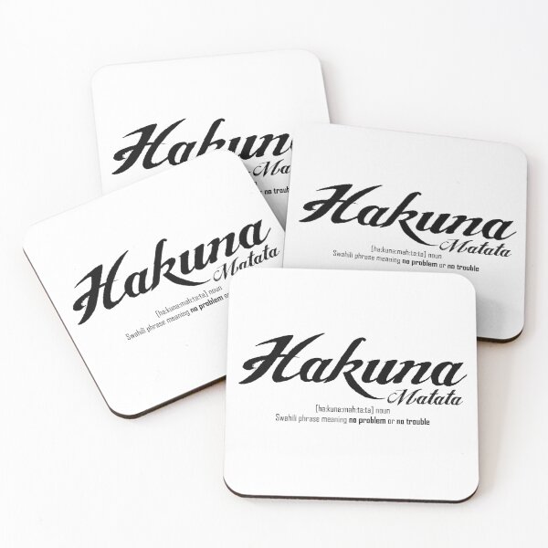 Item preview, Hakuna Matata Meaning Sticker designed and sold by vikyky.