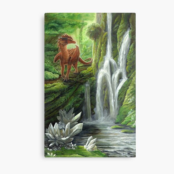 Crystal Falls Metal Print